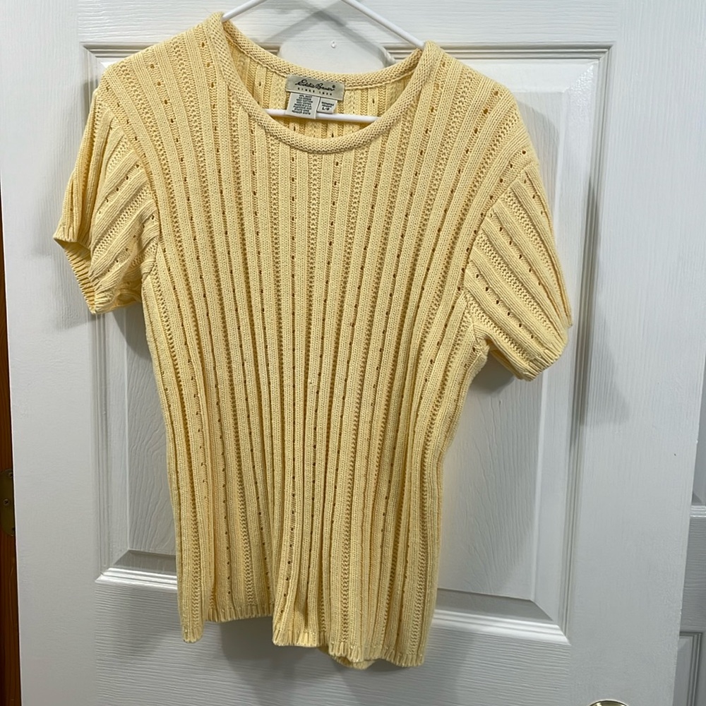 Eddie Bauer short sleeve sweater